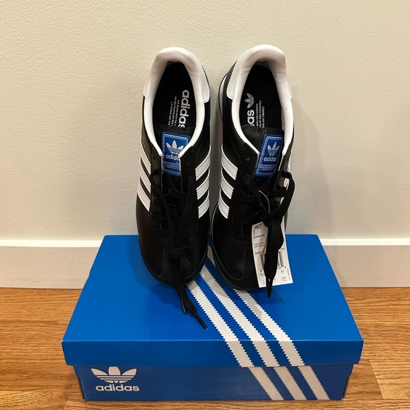 NIB Adidas Samoa Sneakers, Black/White, Men’s 7 - Picture 6 of 16